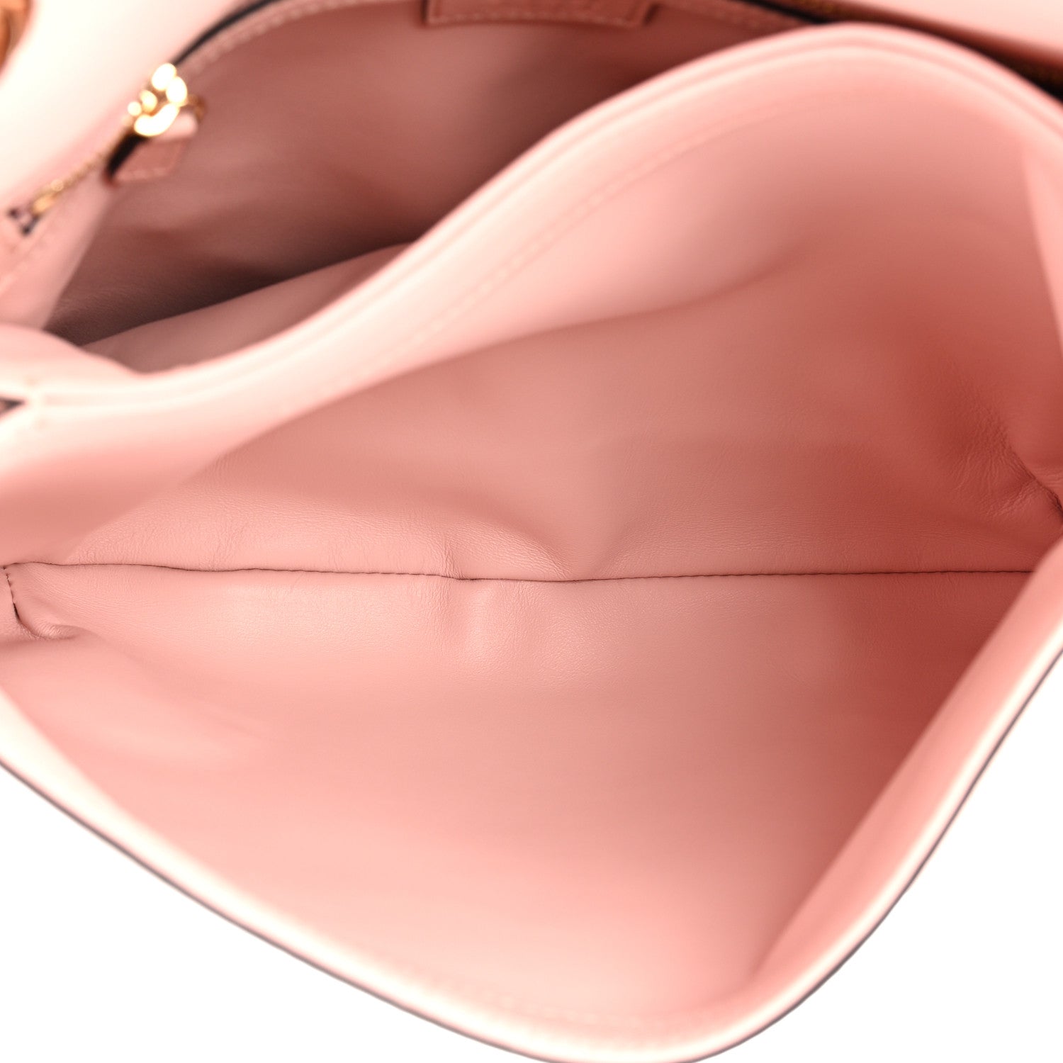 Gucci Roxy Calfskin Web Medium Blondie Top Handle Shoulder Flap Bag Powder Pink 5 of 13