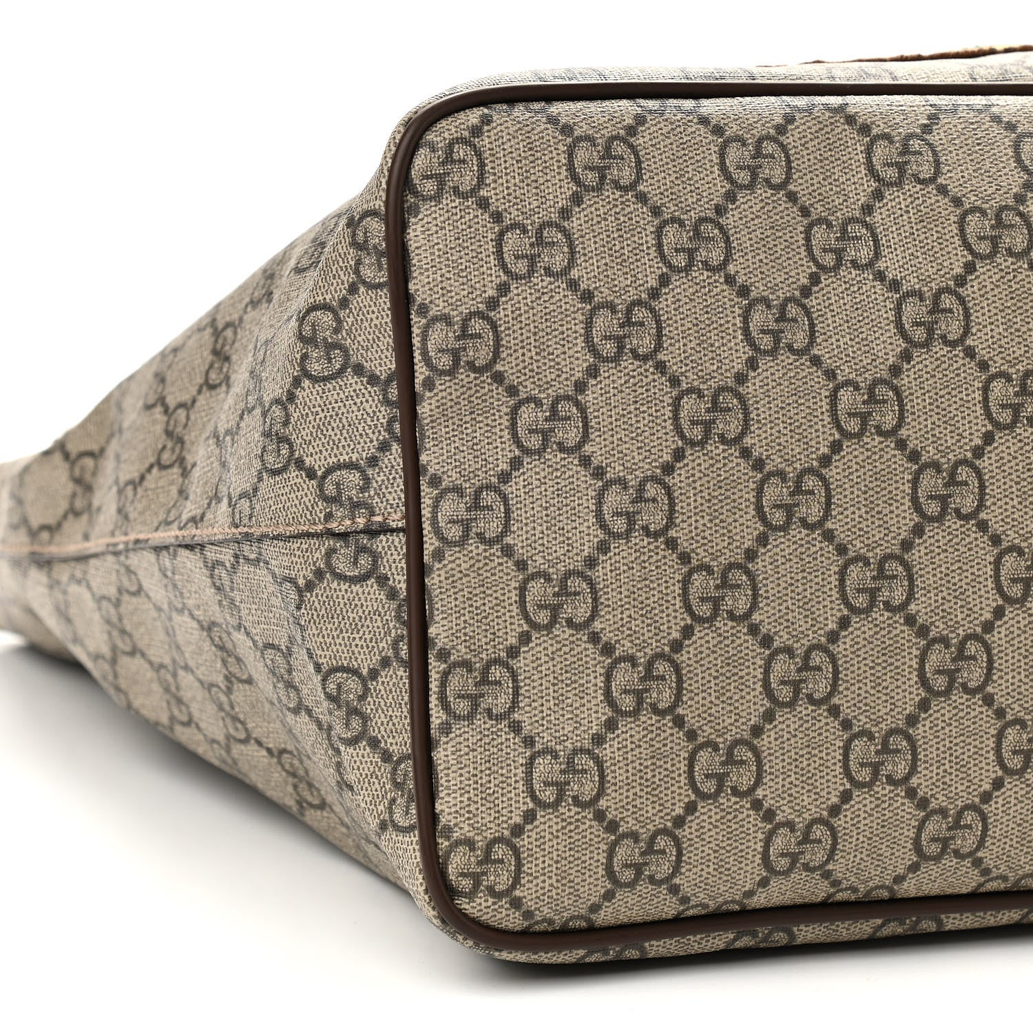 Gucci Soft GG Supreme Monogram Courrier Medium Crossbody Tote Beige New Acero 9 of 11