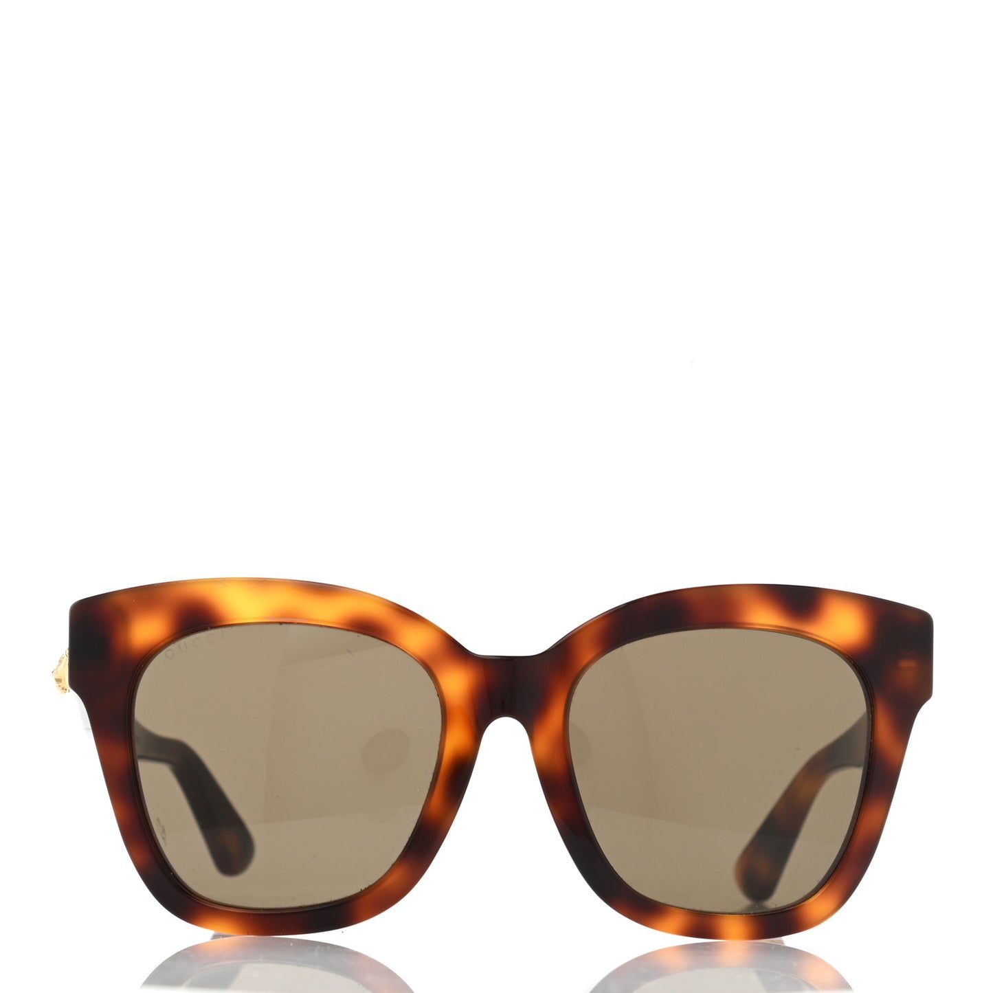 Acetate Square Frame Sunglasses GG0029S Tortoise