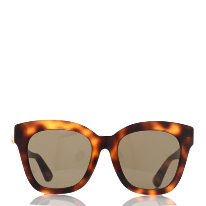 Gucci Acetate Square Frame Sunglasses GG0029S Tortoise 2 of 8