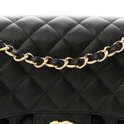 Chanel Caviar Quilted Jumbo Double Flap Black 8 of 11