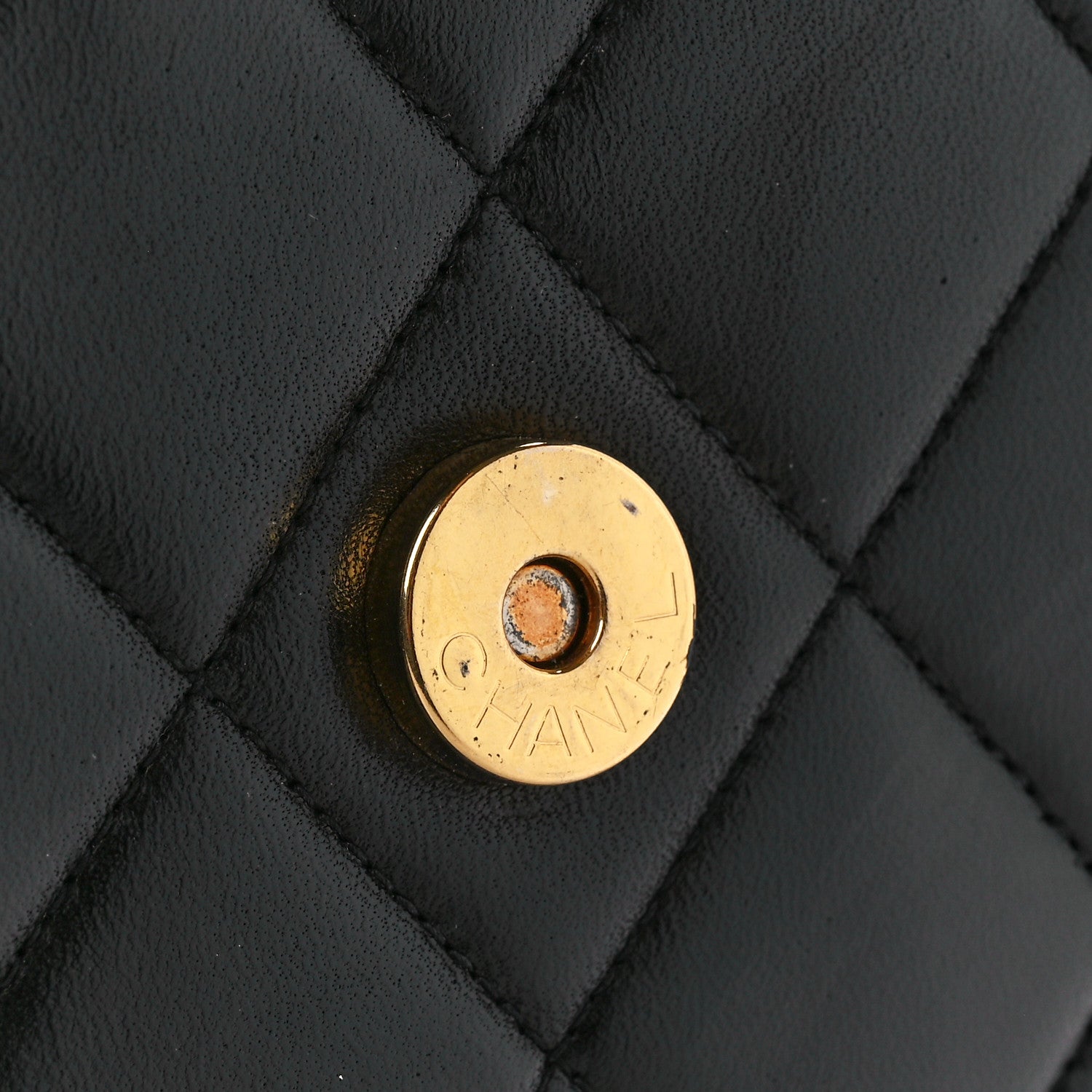Chanel Lambskin Quilted CC Single Flap Shoulder Bag Black 9 of 14