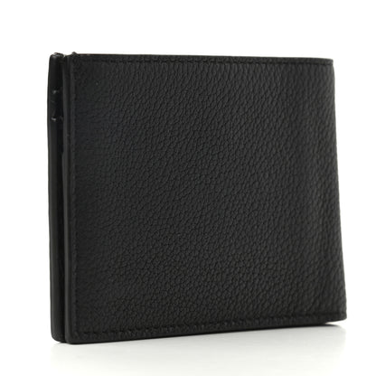 Fendi Cuoio Romano Monochrome Bi-Fold Wallet Black 3 of 7