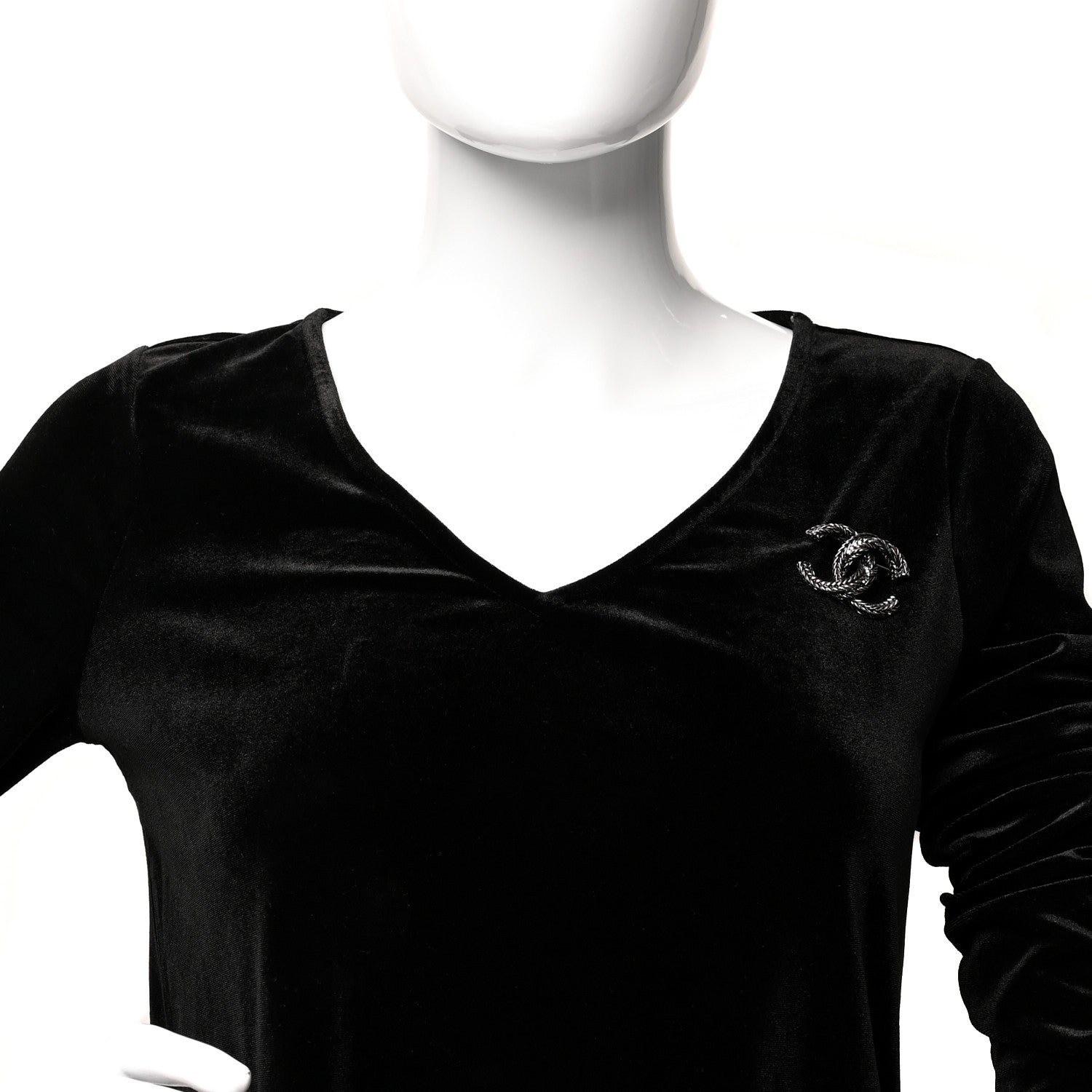Chanel Ruthenium Chain CC Brooch 2 of 4