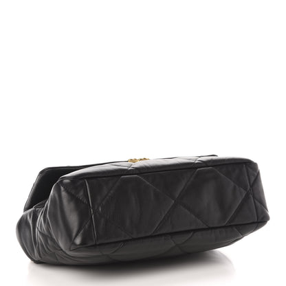 Chanel Goatskin Quilted Large Chanel 19 Flap Black 4 of 13
