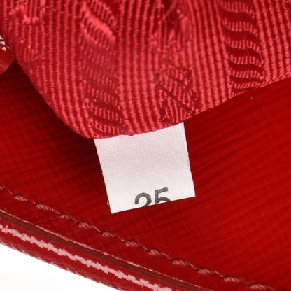 Prada Saffiano Vernice Open Promenade Tote Rosso 8 of 15