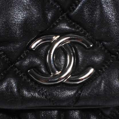 Chanel Leather Bubble Quilt Flap Bag Black 6 of 10