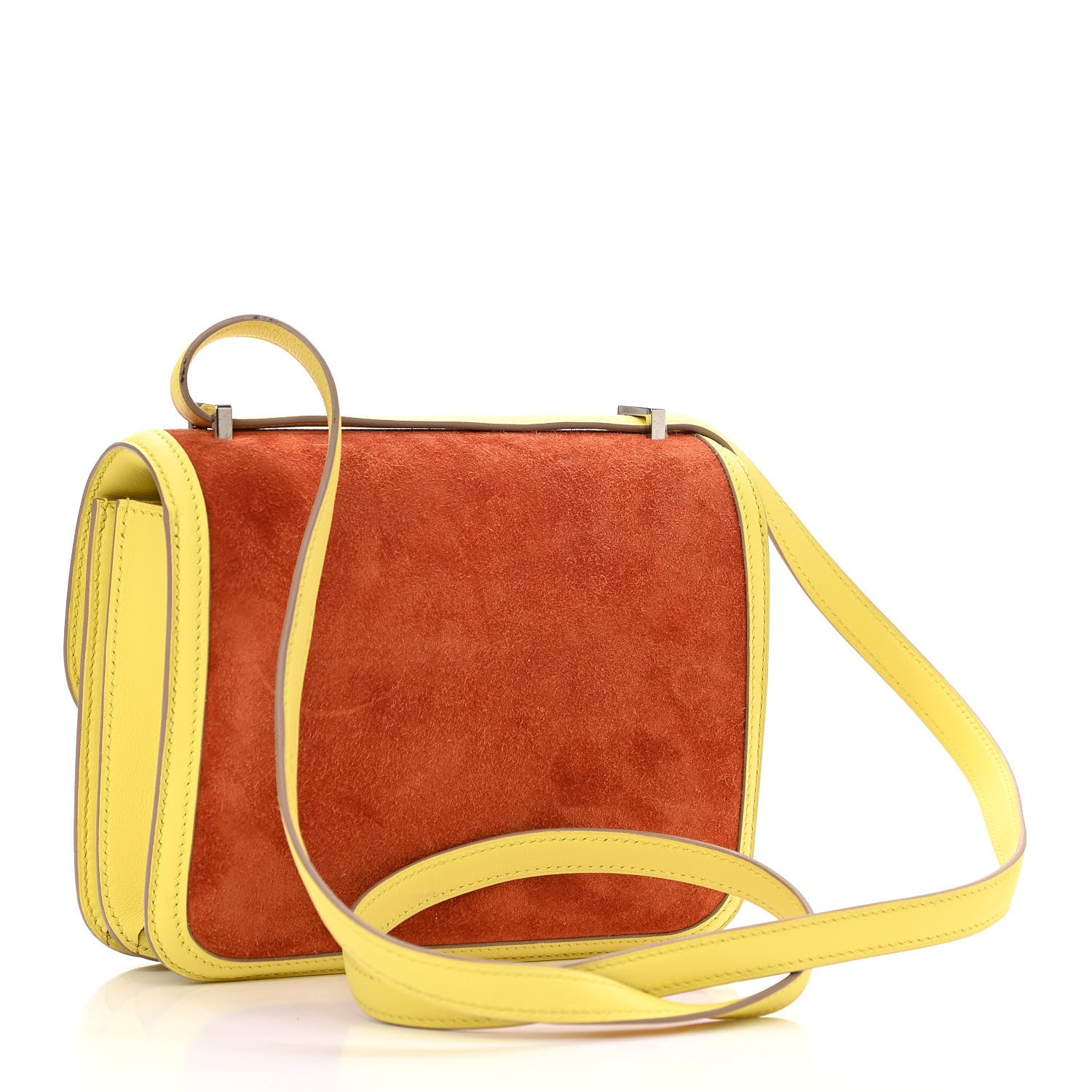 Hermes Veau Doblis Swift Constance 18 Paprika Soufre 3 of 12