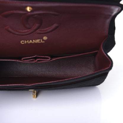 Chanel Jersey Quilted Medium Double Flap Black 5 of 19