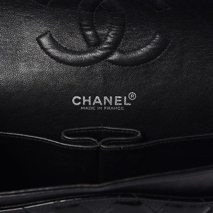 Chanel Patent Quilted Medium Double Flap Black 6 of 9