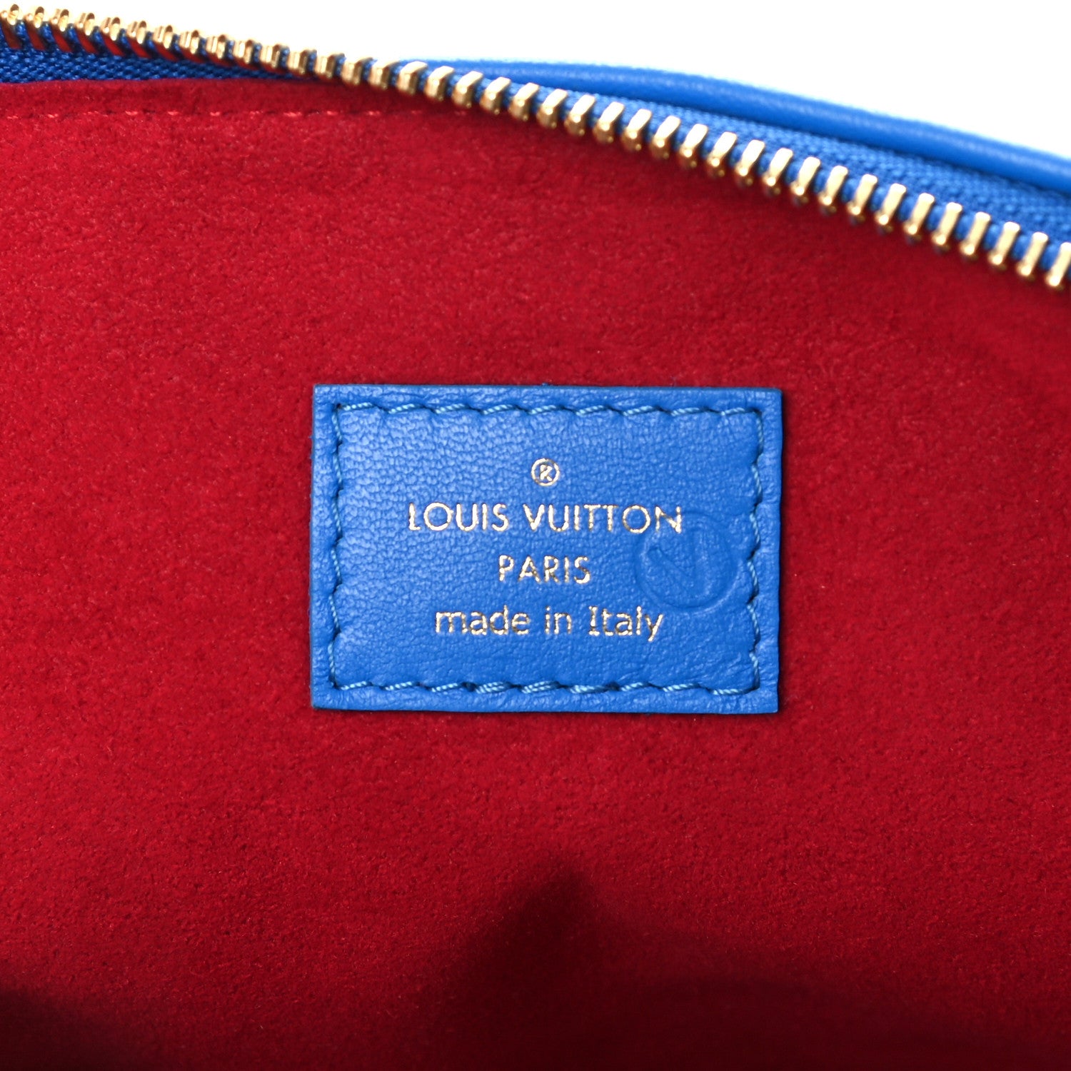 Louis Vuitton Lambskin Embossed Monogram Vuittamins Coussin PM Blue Red 6 of 10