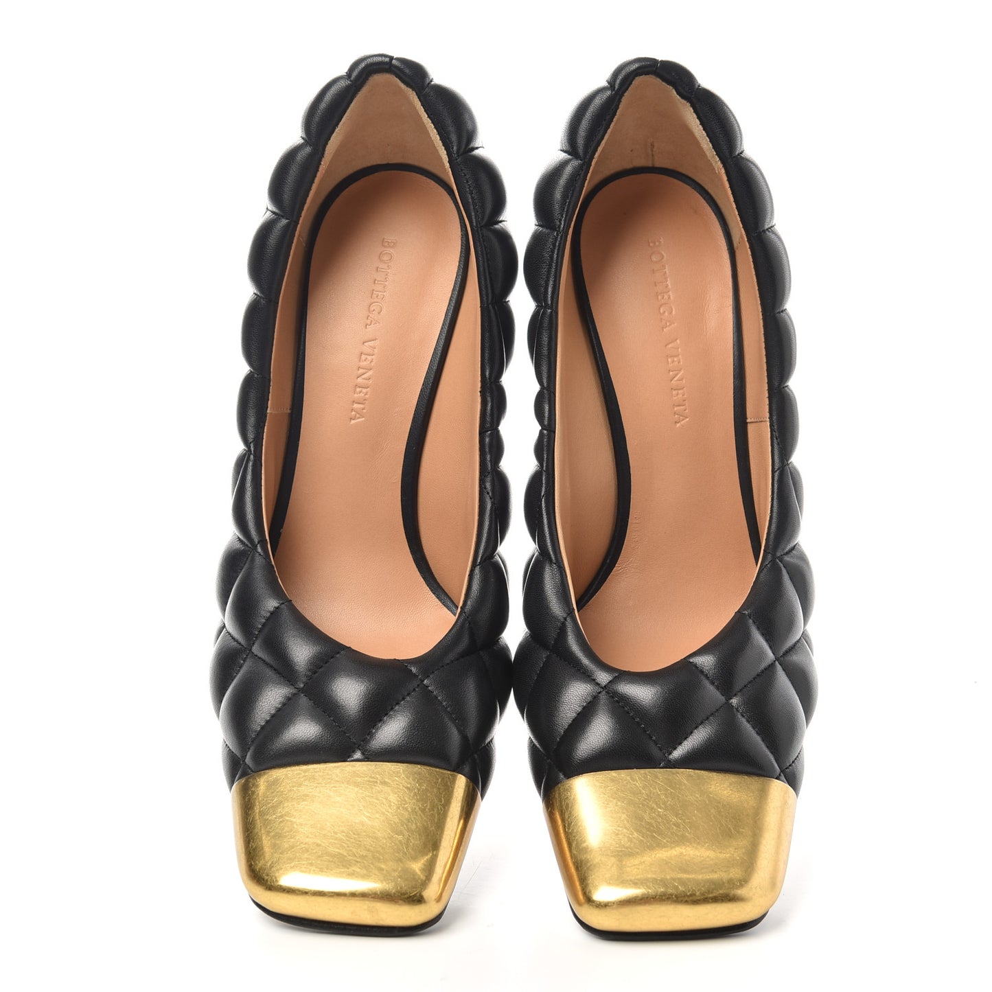Nappa Matelasse Captoe Pumps 37 Black