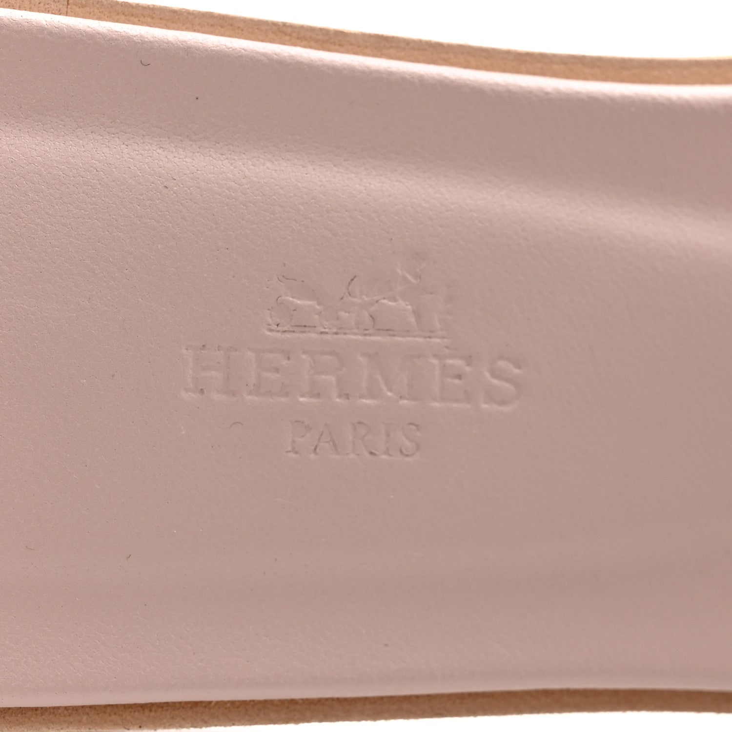 Hermes Epsom Oran Sandals 38 Rose Porcelaine 6 of 9