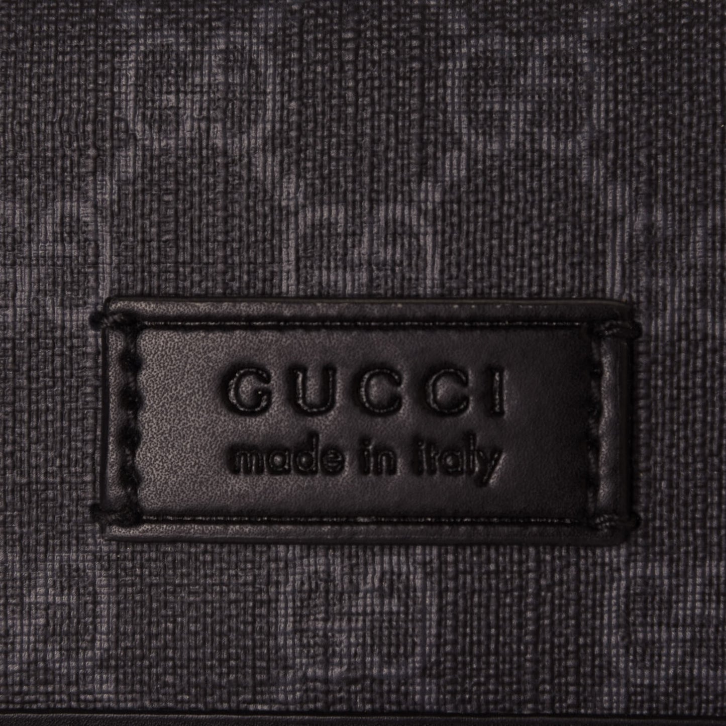 GG Supreme Monogram Web Slim Belt Bag Black Grey