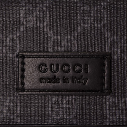 Gucci GG Supreme Monogram Web Slim Belt Bag Black Grey 6 of 12