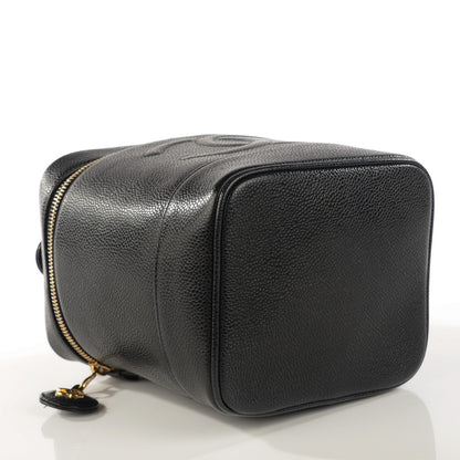 Chanel Caviar Vanity Cosmetic Case Black 4 of 10
