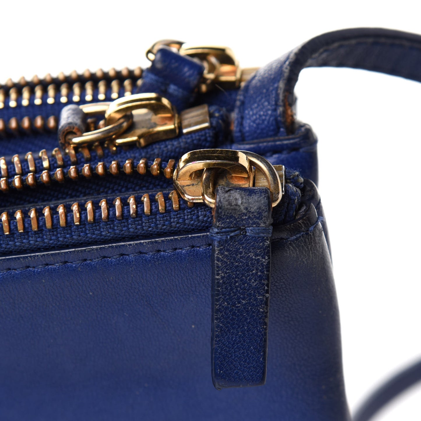 Lambskin Small Trio Crossbody Bag Indigo