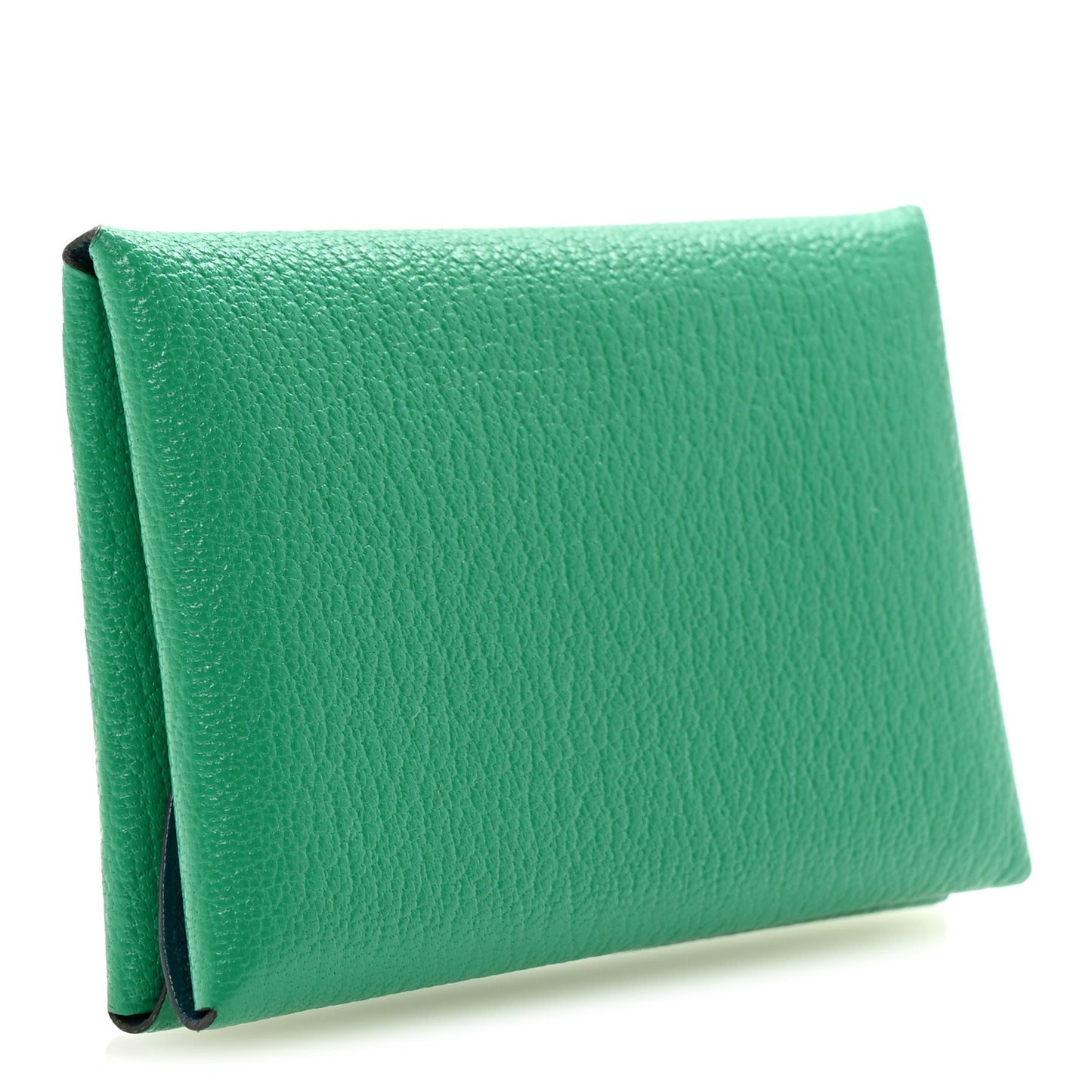 Chevre Mysore Verso Calvi Duo Card Case Menthe Vert Bosphore