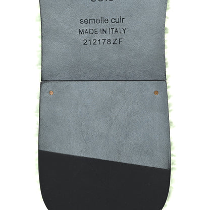 Hermes Woolskin Oran Sandals 38.5 Vert D’Eau 8 of 11