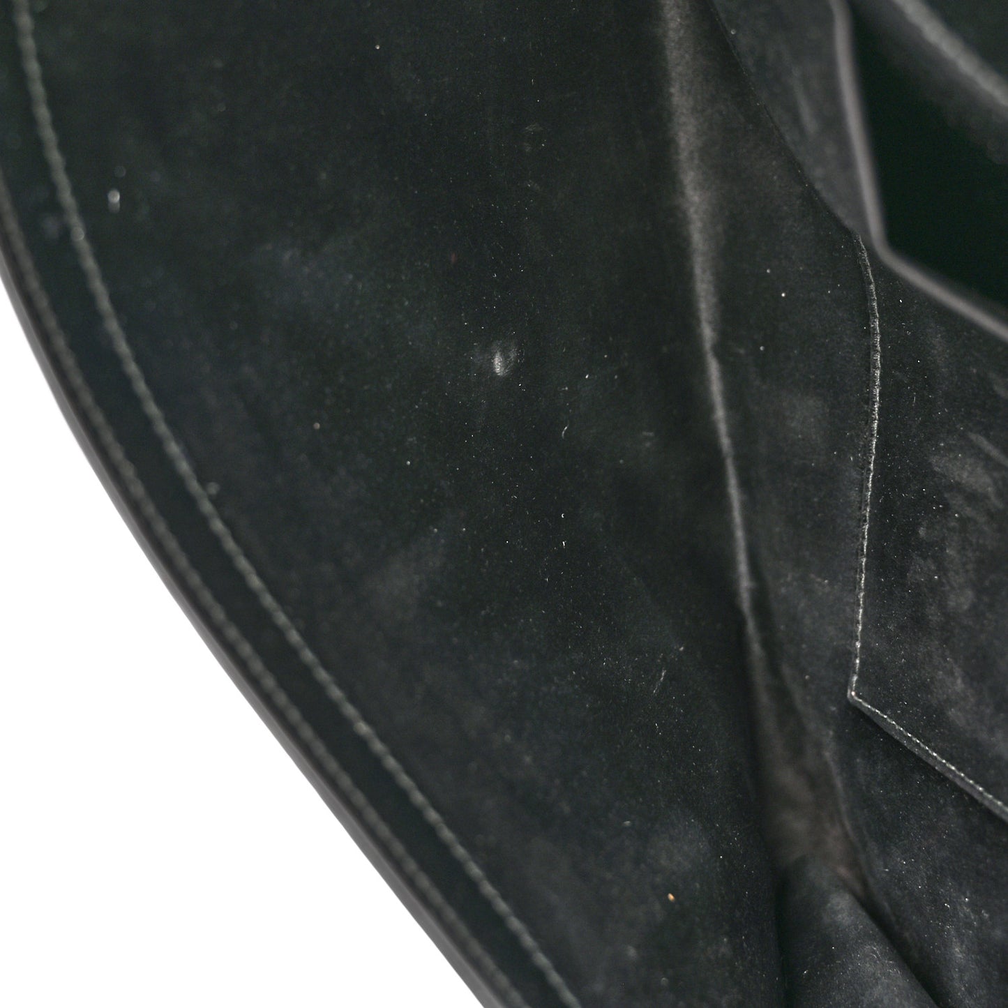 Textured Patent Monogram Large Belle De Jour Clutch Black
