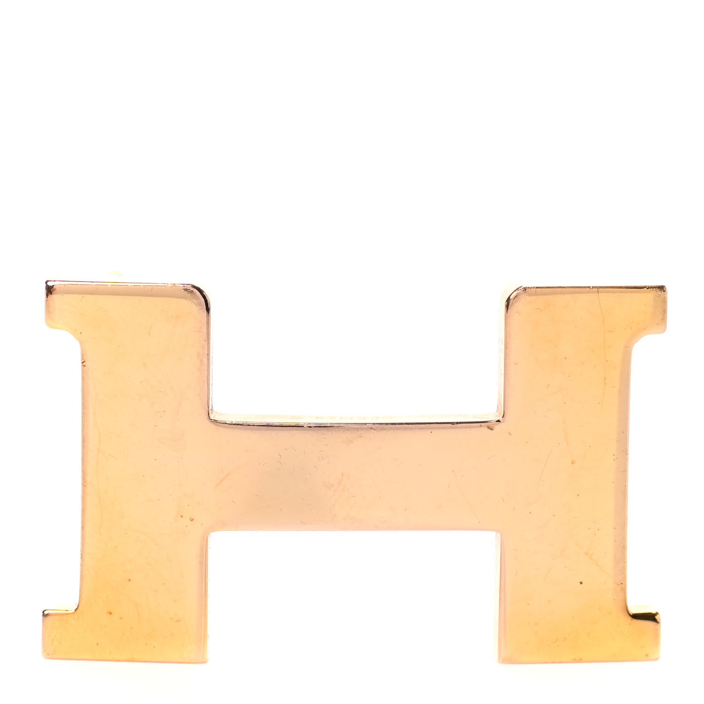 Polished 32mm Constance H Belt Buckle Gold