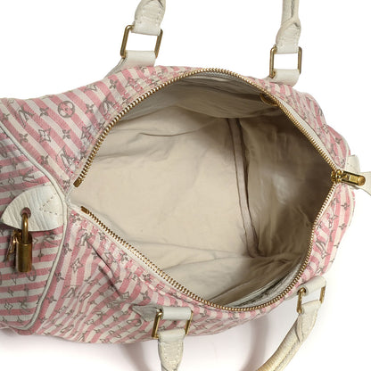 Louis Vuitton Mini Lin Croisette Speedy 30 Rouge 5 of 8