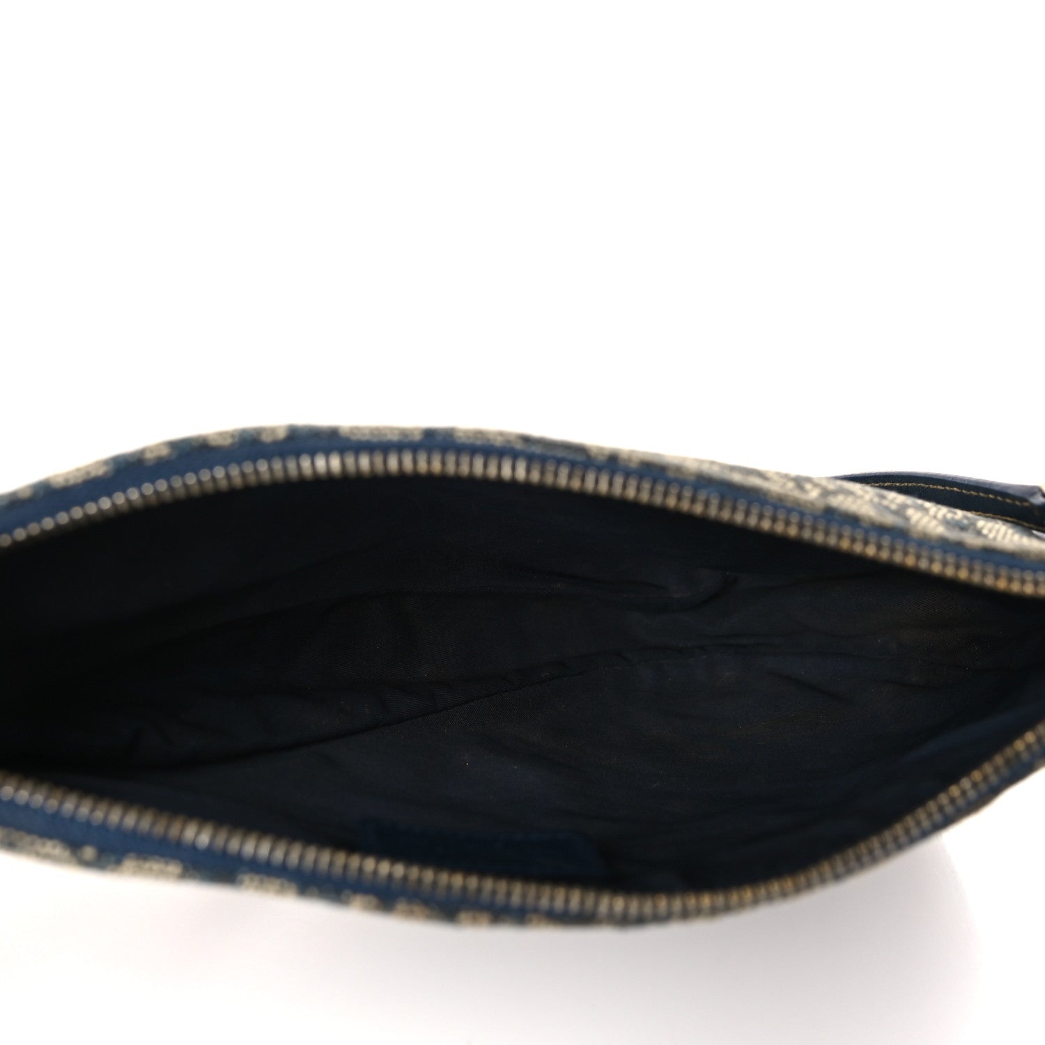 Christian Dior Monogram Mini Saddle Pochette Navy 5 of 10