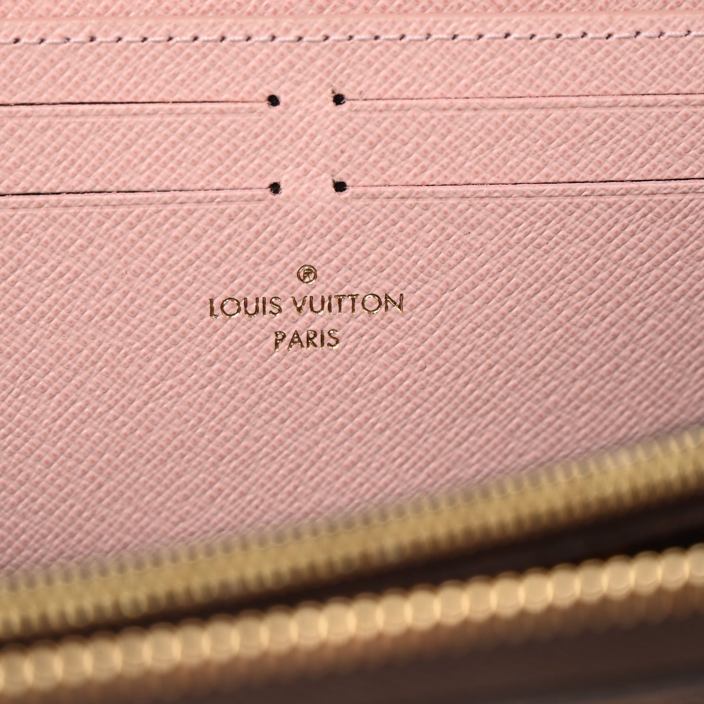 Damier Ebene Clemence Wallet Rose Ballerine
