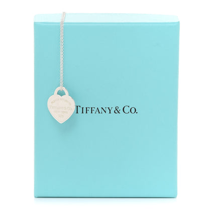Tiffany Sterling Silver Small Return to Tiffany Heart Pendant Necklace 7 of 7