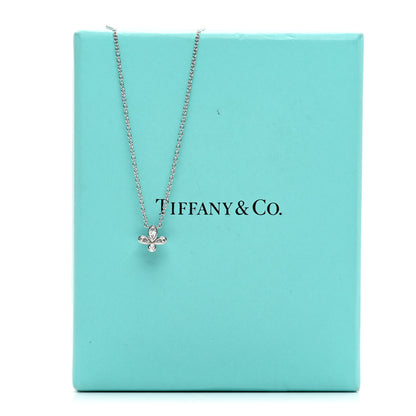 Tiffany Platinum Diamond Fleur de Lis Pendant Necklace 5 of 5