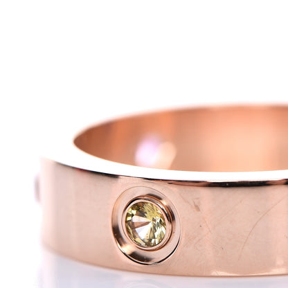 Cartier 18K Pink Gold Sapphire Garnet Amethyst 5.5mm LOVE Ring 60 9 4 of 6