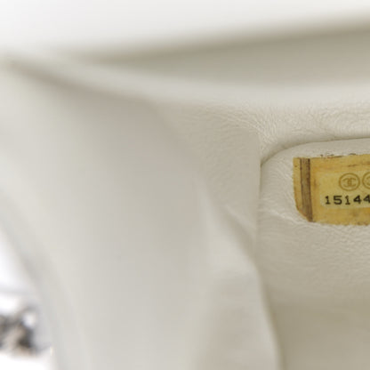 Chanel Caviar Quilted Jumbo Double Flap White 15 of 16