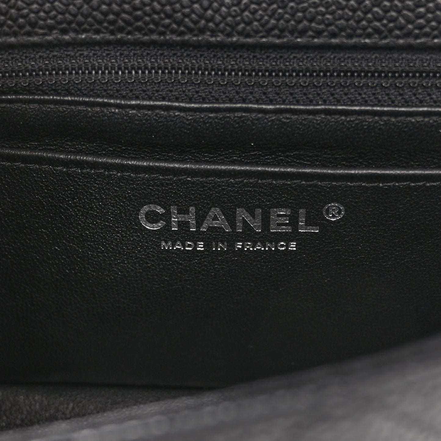 Caviar Quilted Mini Rectangular Flap Black