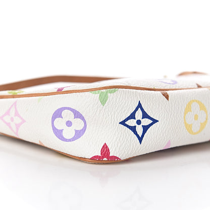 Louis Vuitton Monogram Multicolor Pochette Accessories White 12 of 14