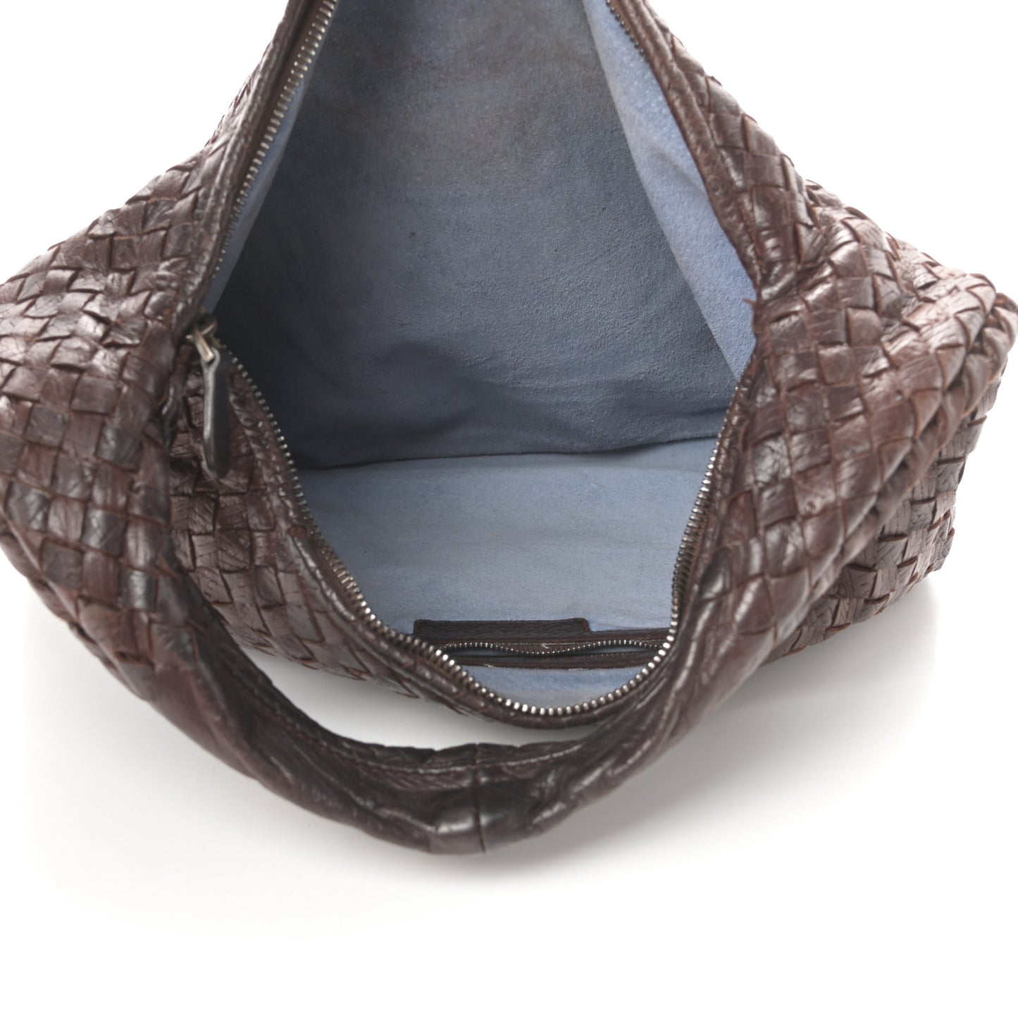 Nappa Intrecciato Medium Veneta Hobo Ebano