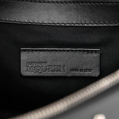 Alexander McQueen Calfskin Studded Small Padlock Crossbody Bag Black 5 of 10