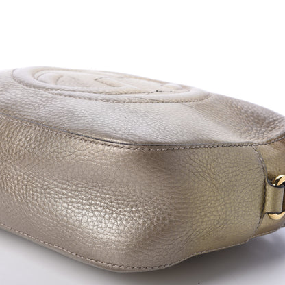 Gucci Metallic Pebbled Calfskin Small Soho Disco Bag Gold Ombre 7 of 10