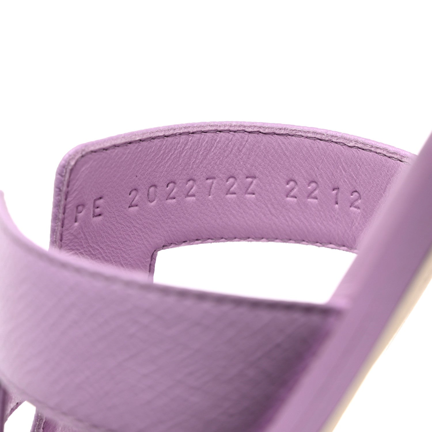 Hermes Epsom Oran Sandals 38 Violet Amethyste 6 of 9