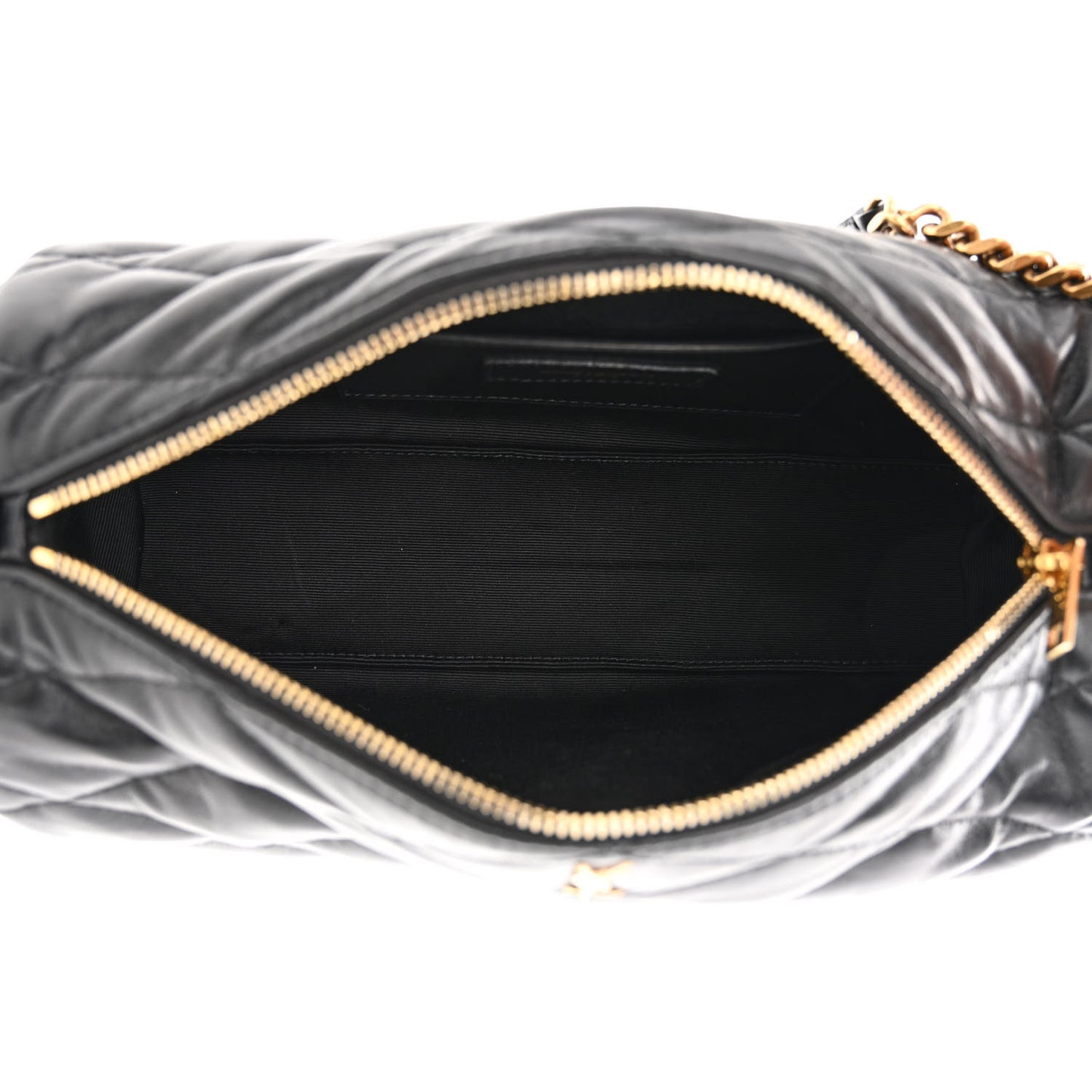 Lambskin Monogram Small Sade Tube Bag Black