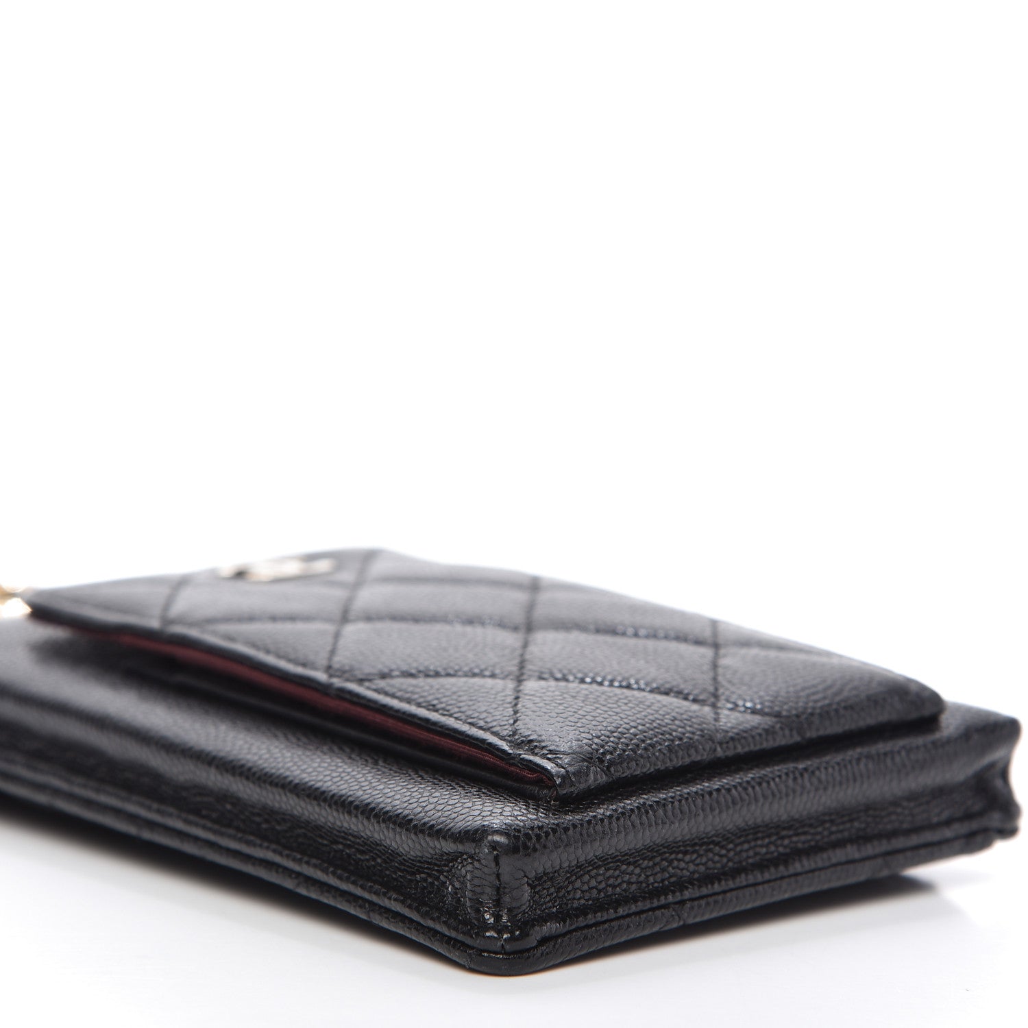 Chanel Caviar Quilted Zip Phone Case Black 7 of 11