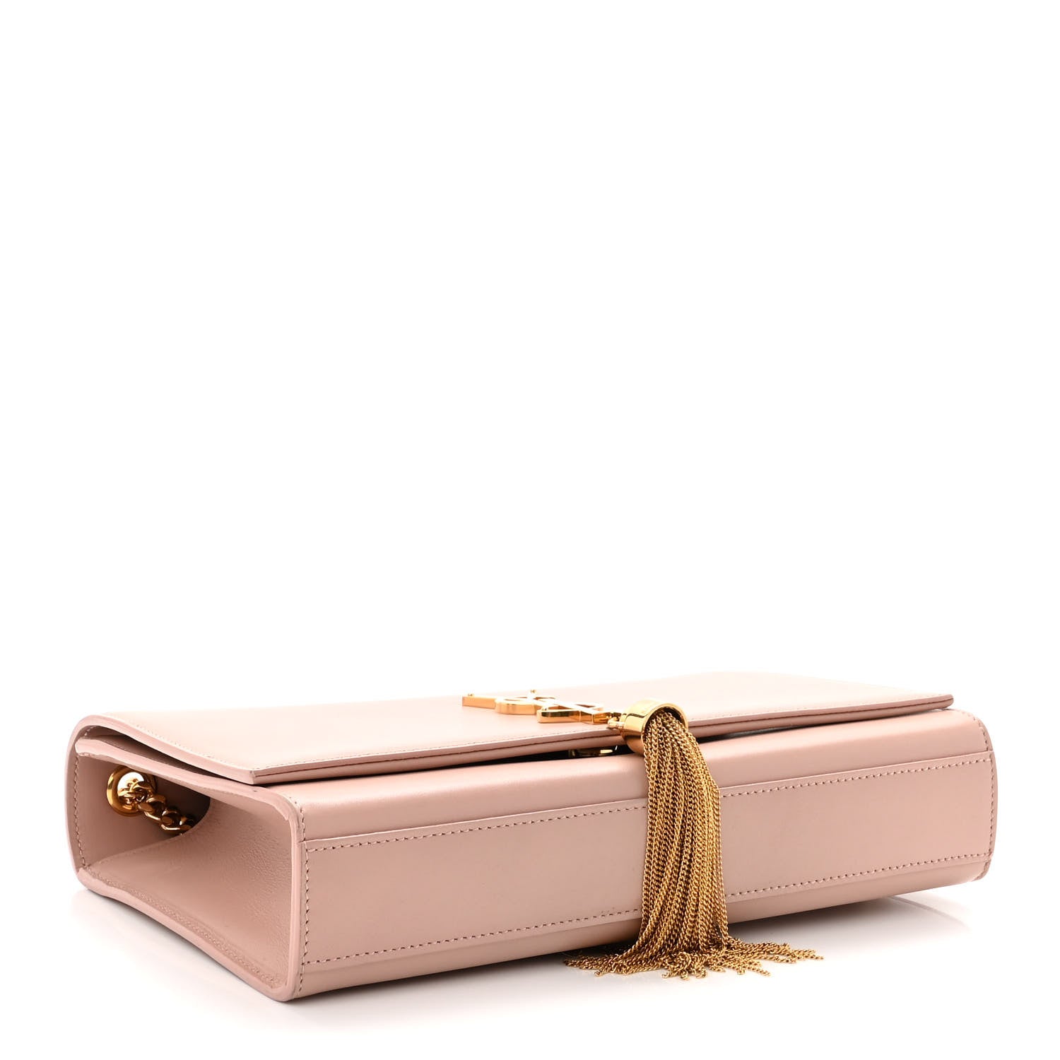 Saint Laurent Grain De Poudre Medium Classic Monogram Kate Tassel Satchel Pale Blush 3 of 8