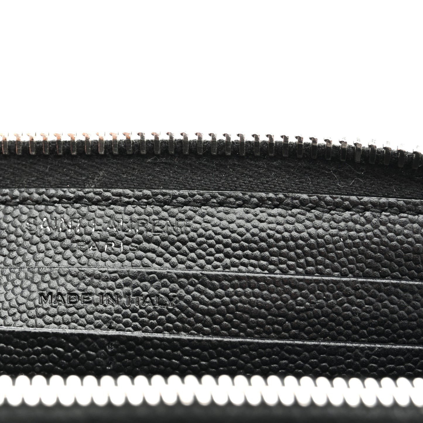 Grain De Poudre Matelasse Chevron Monogram Zip Around Wallet Black