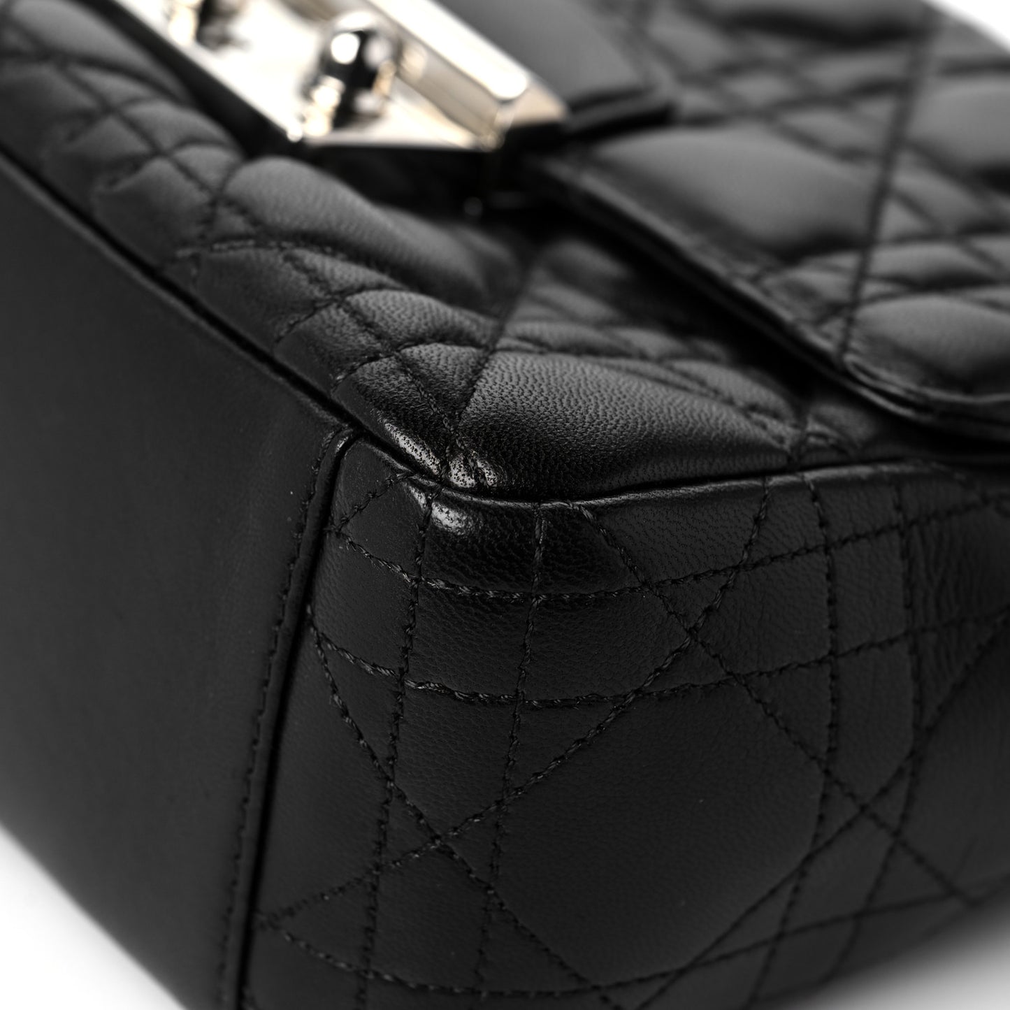 Lambskin Cannage Mini Miss Dior Flap Black