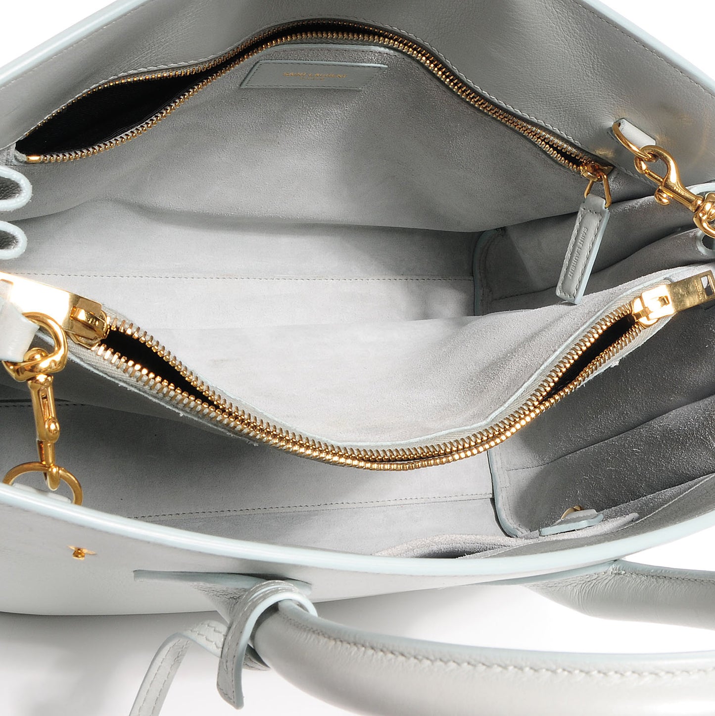 Grained Calfskin Small Sac De Jour Powder Blue