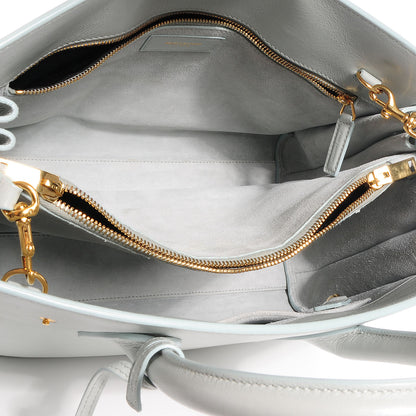 Saint Laurent Grained Calfskin Small Sac De Jour Powder Blue 6 of 8