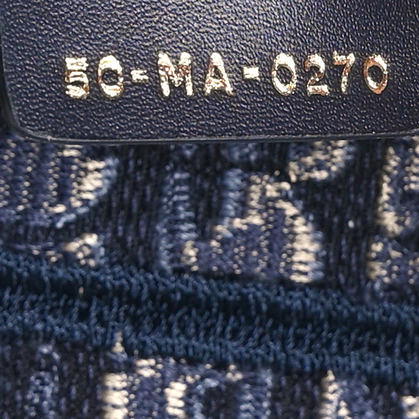 Velvet Oblique Saddle Bag Blue