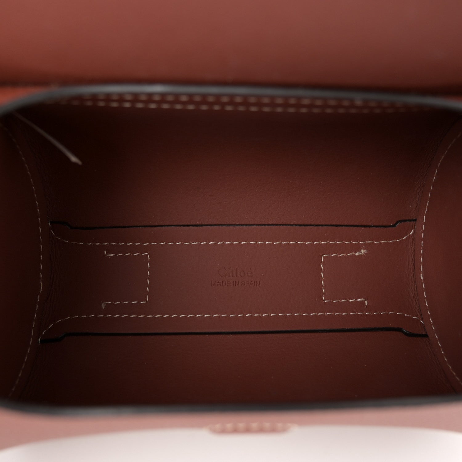 Chloe Small Grain Smooth Calfskin Mini Darryl Crossbody Sepia Brown 5 of 10