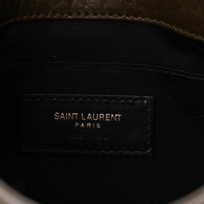 Saint Laurent Grained Lambskin Monogram Mini Niki Chain Satchel Dark Cork 6 of 10