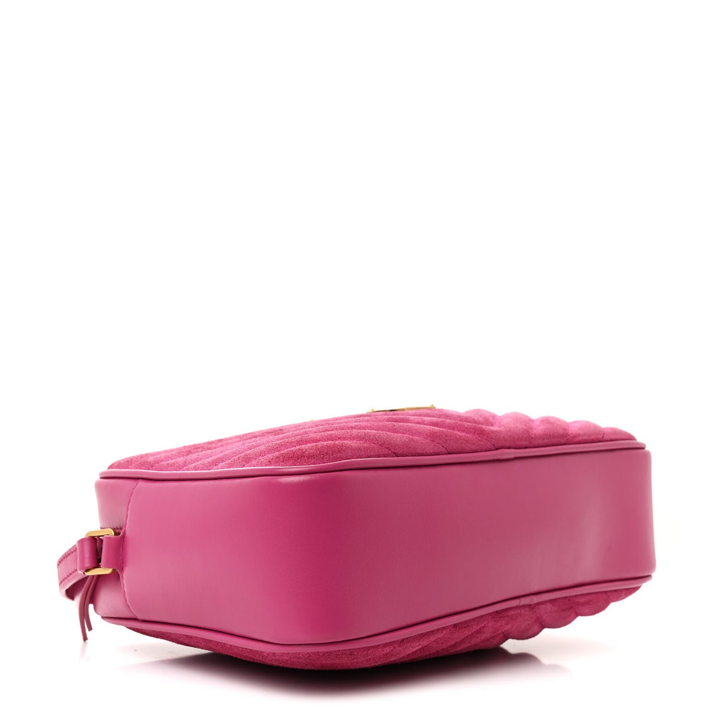 Suede Matelasse Monogram Lou Camera Bag Rose