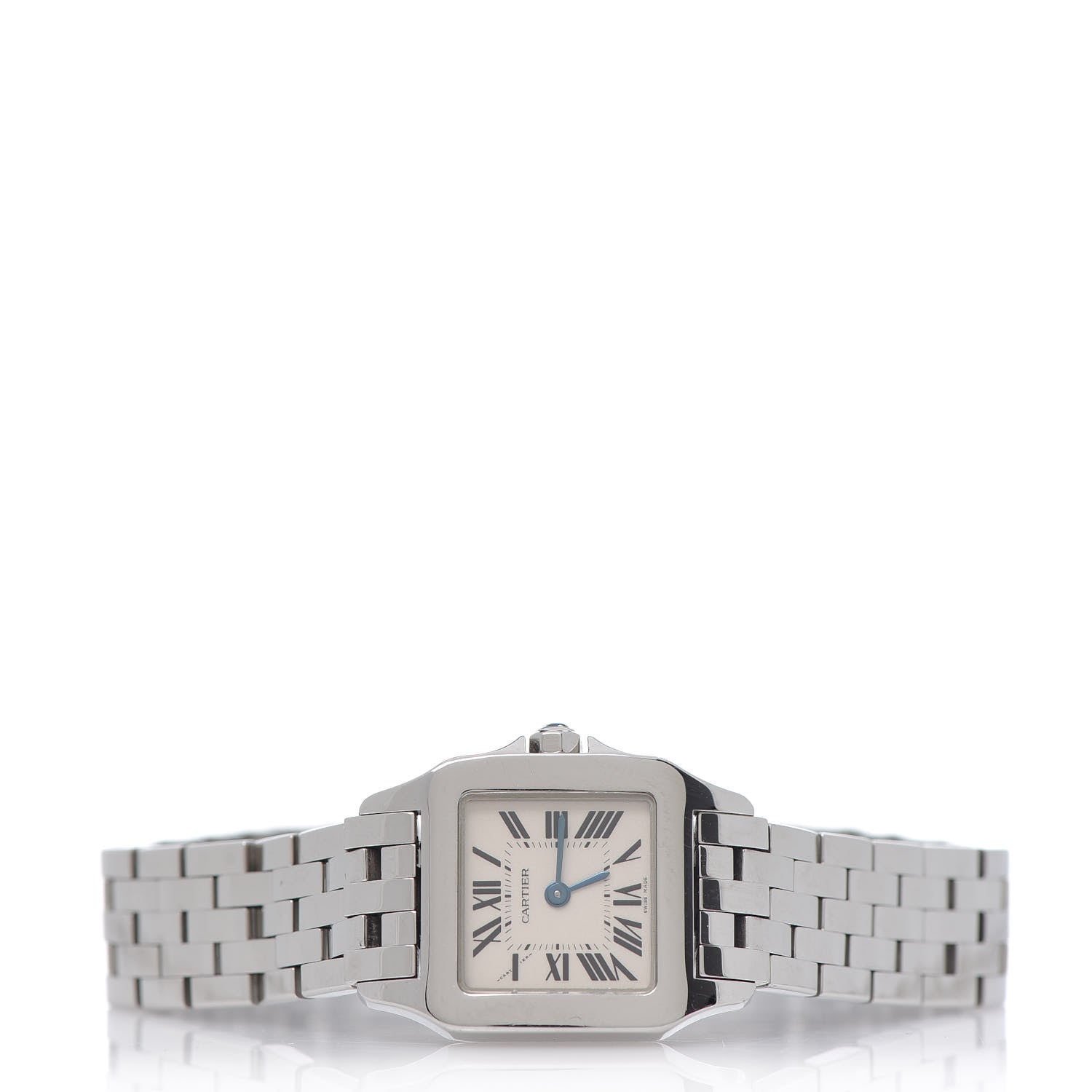 Cartier Stainless Steel 20mm Santos Demoiselle Quartz Watch 3 of 9